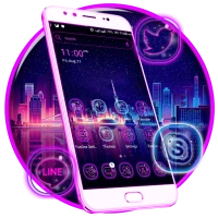 Neon City Launcher Theme