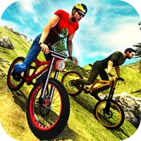 Uphill Offroad Bicycle Rider