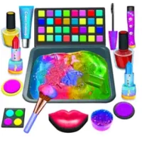 Makeup slime Making